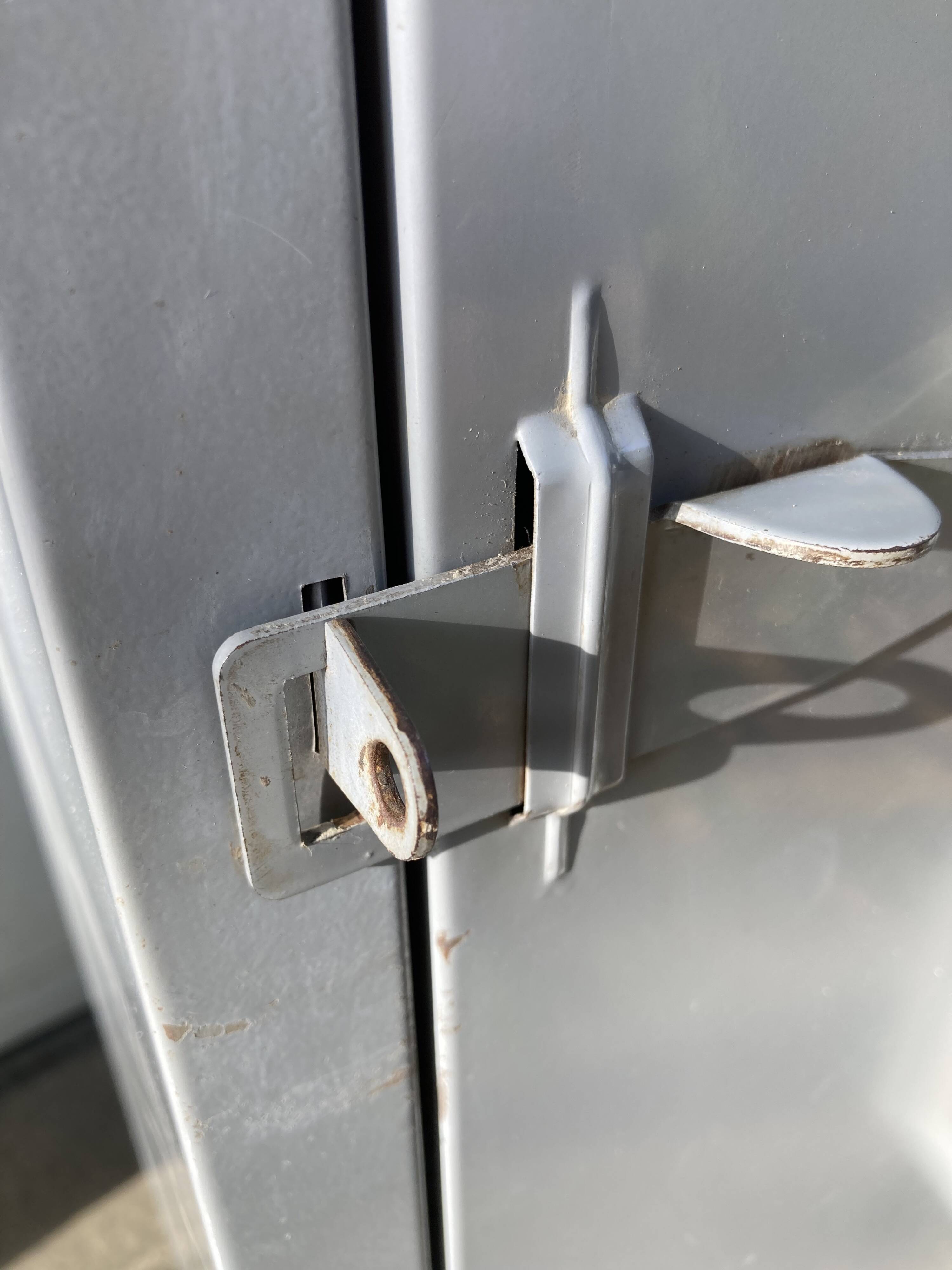 Two-door metal locker