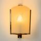 Vintage brass and glass wall light, France, 1970.