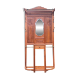 Art Deco oak cloakroom