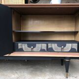 Black vintage sideboard