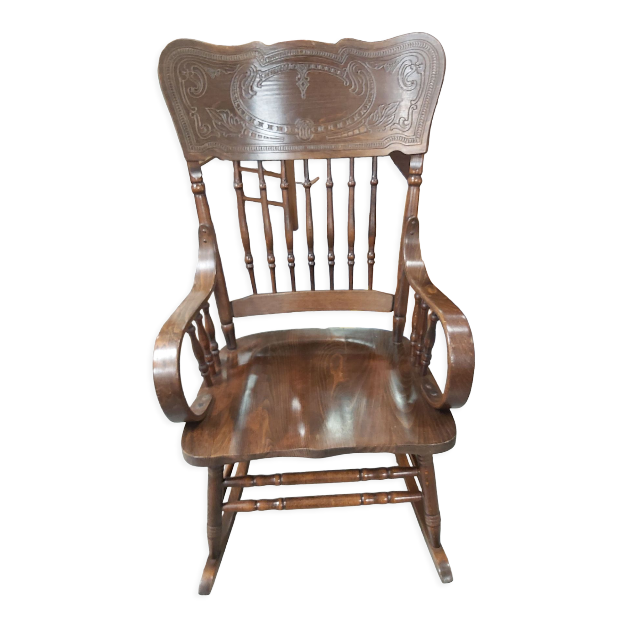Rocking chair signée Novoles Straza Yugoslavia