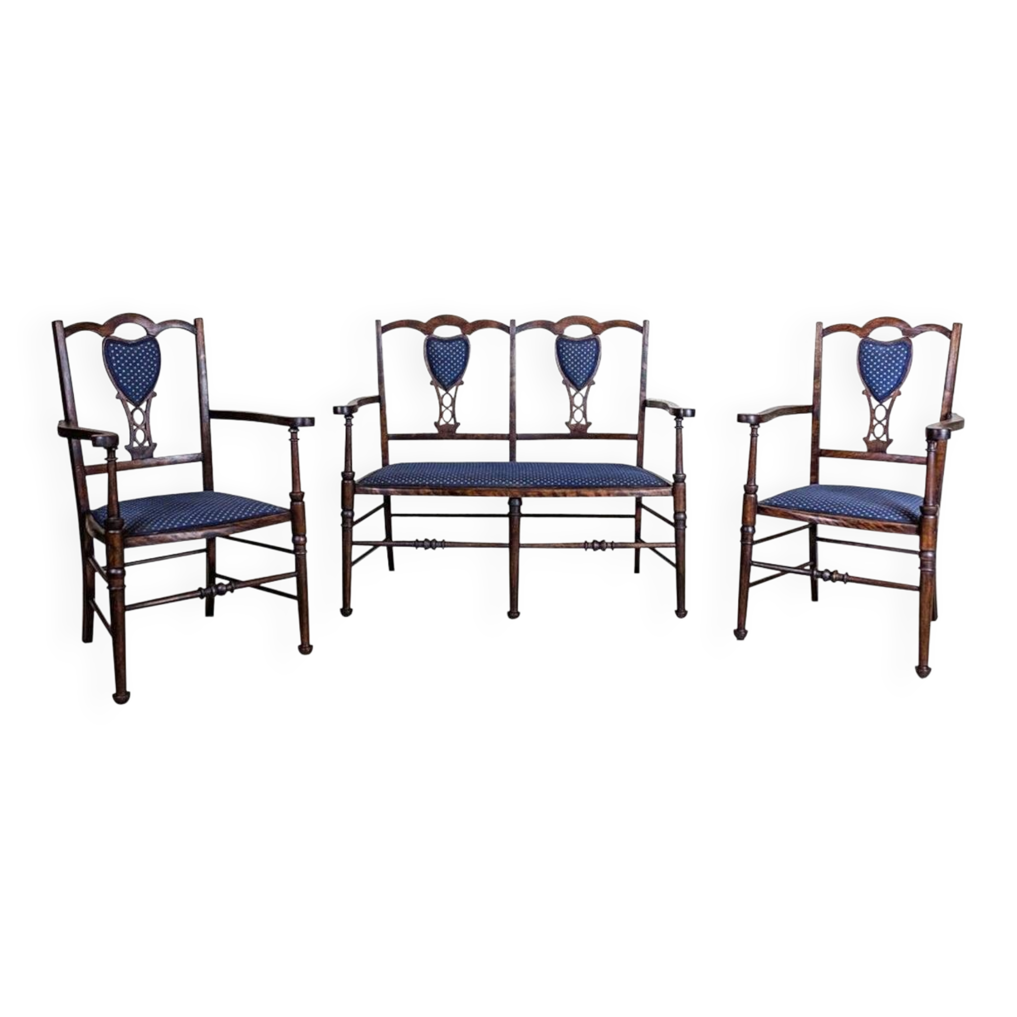 Vintage Parlor Set, 1920s, Set of 3