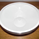 Légumier ou soupière  bord argenté