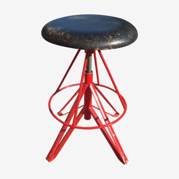 Industrial stool adjustable height