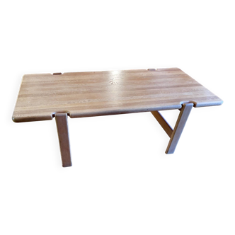 Table de salon basse en bois massif designer scandinave