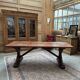 Solid oak farmhouse table
