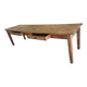 19th-century farmhouse table in pine