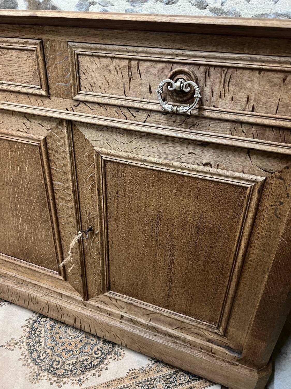 Antique solid wood sideboard