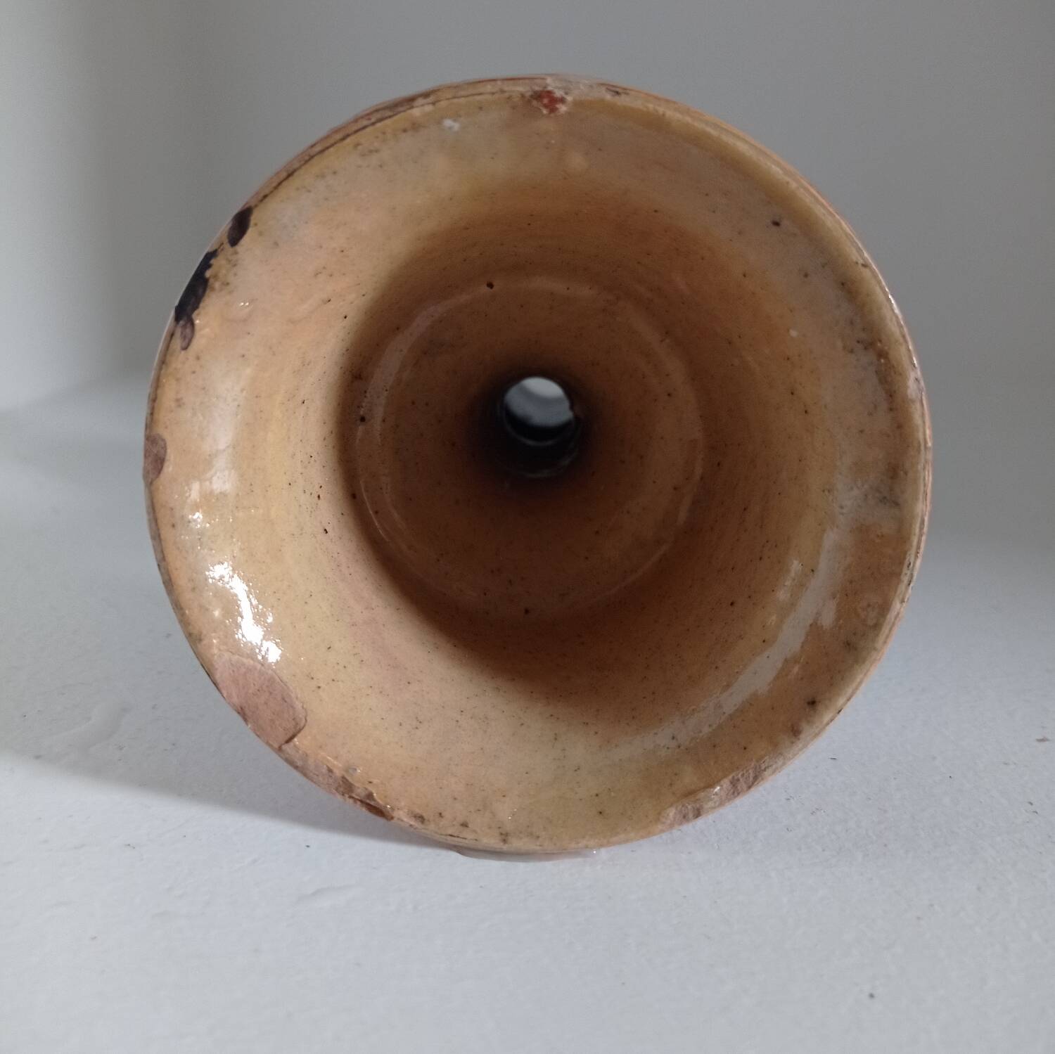 Ceramic polka dot candle holder
