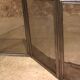 old brass foldable fire barrier