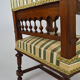Neo-Renaissance walnut armchair with lion heads, circa 1880
