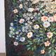 Wildflower bouquet with foxgloves, knife oil painting signed H Barro.