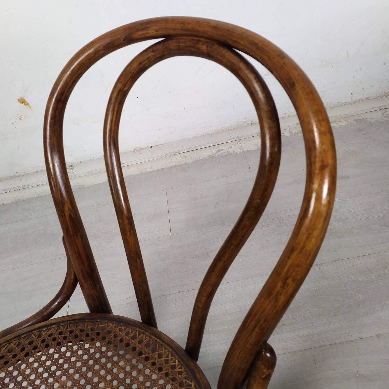 Fishel cane armchair
