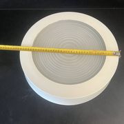 Plafonnier Holophane en métal laqué