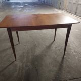 Scandinavian teak table with built-in extension