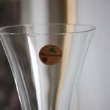 2 vintage champagne flutes in arques crystal