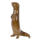 Valérie Courtet, Otter in chamotte and enameled stoneware. Contemporary work