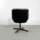 Leather desk chair by Charles Pollock for Knoll 1970
