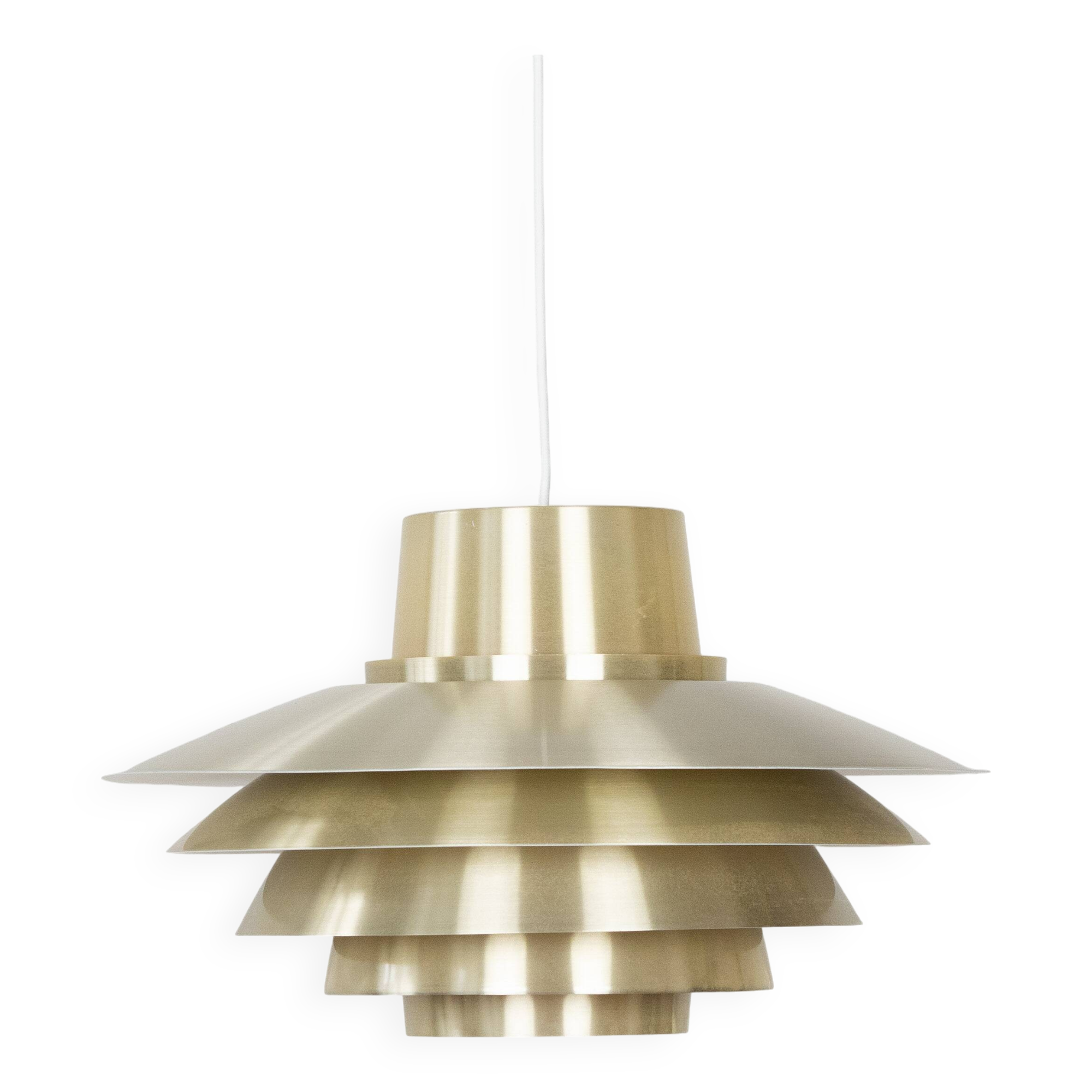 Danish vintage pendant lamp Verona by Svend Middelboe, Nordisk Solar, 1962