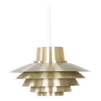 Danish vintage pendant lamp Verona by Svend Middelboe, Nordisk Solar, 1962