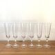 Champagne flutes - cristal d'arques - Auteuil model - vintage