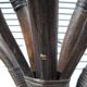 Rattan coat rack