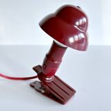 NOS red bakelite accent art deco lamp