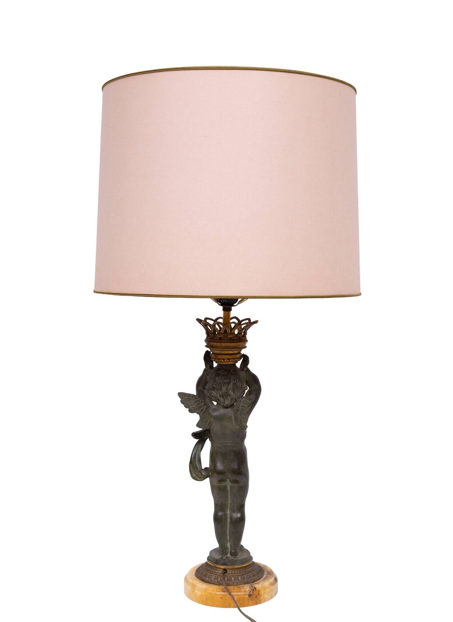 Stunning Empire Bronze Cherub Table lamp 1890s France