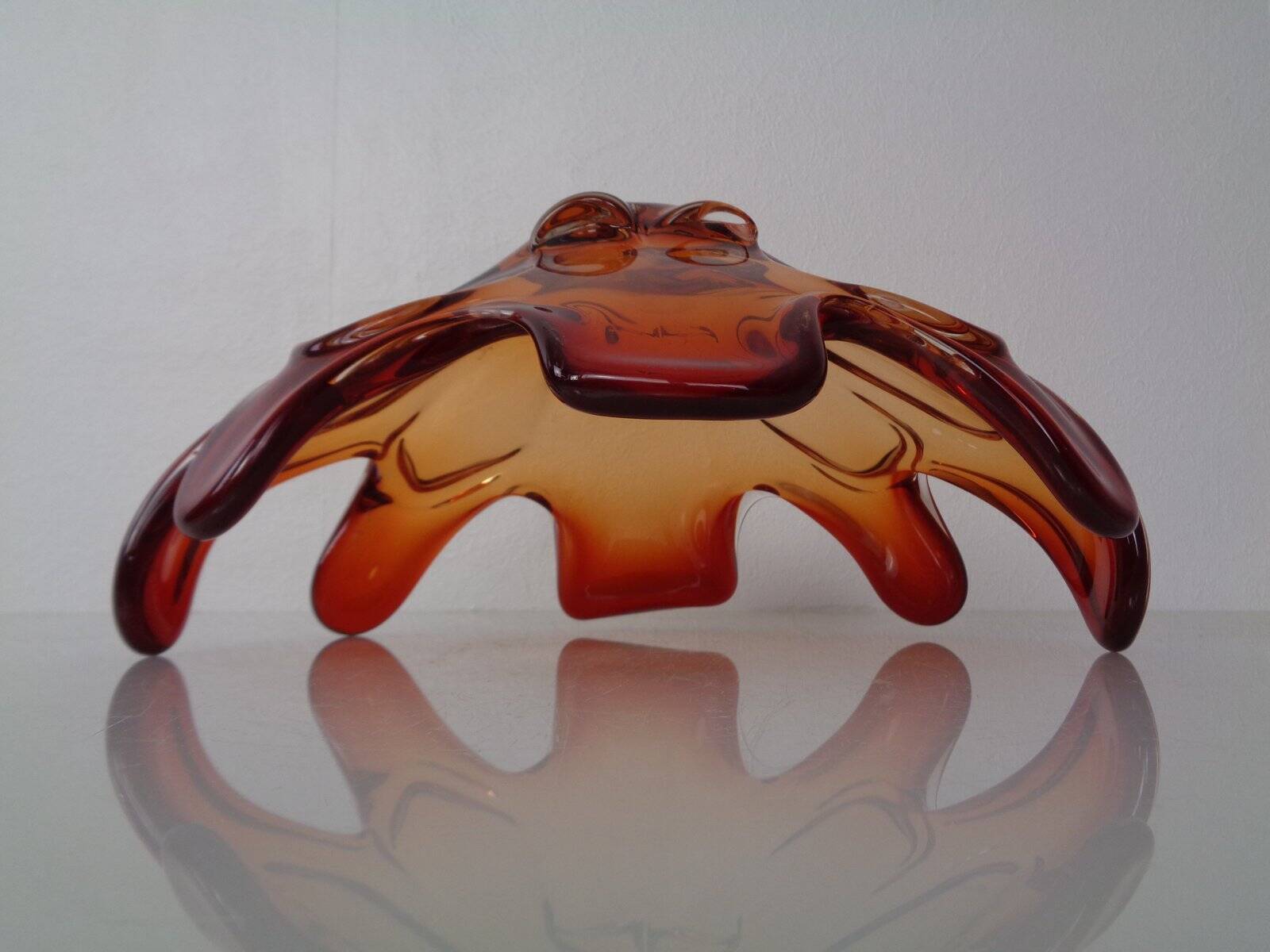 Sommerso Murano Glass Bowl, Italy, 1960s