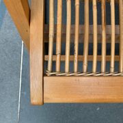 Mid-century German rattan rocking chair from Deutschen Werkstätten Hellerau, 1960s.