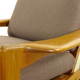 Fauteuil scandinave vintage en teck 1960s