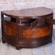 Czech Cubistic Writing Desk in Oak and Walnut, 1910s