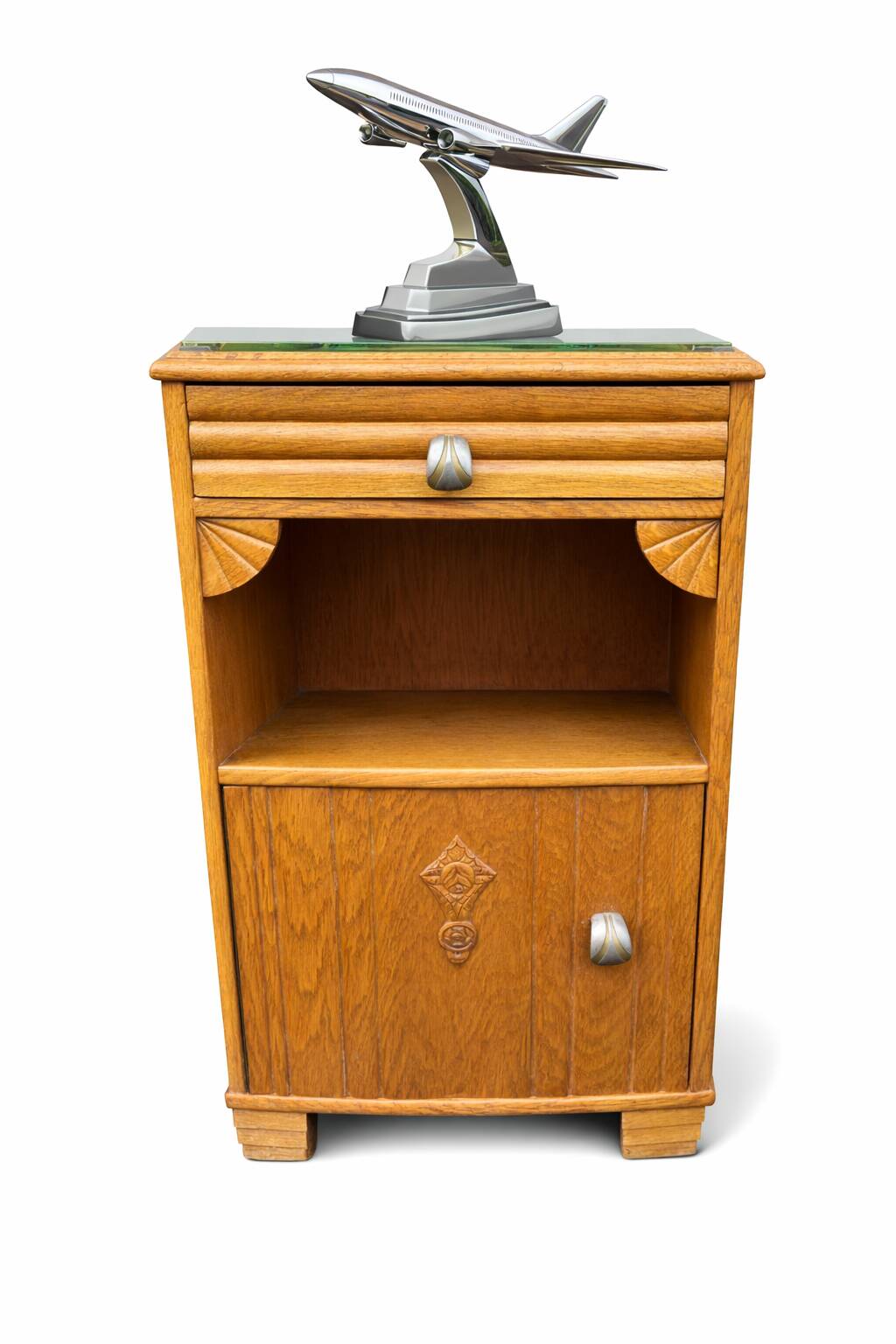 Paire de chevets Art Deco vintage 1950s