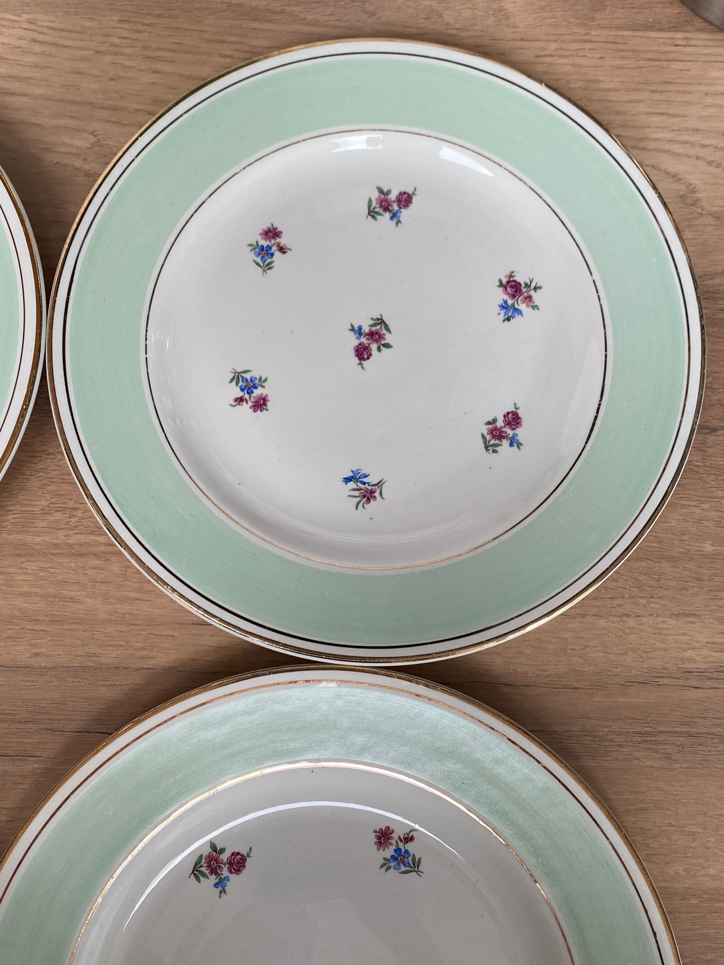 Set of 6 flat plates l'Amandinoise