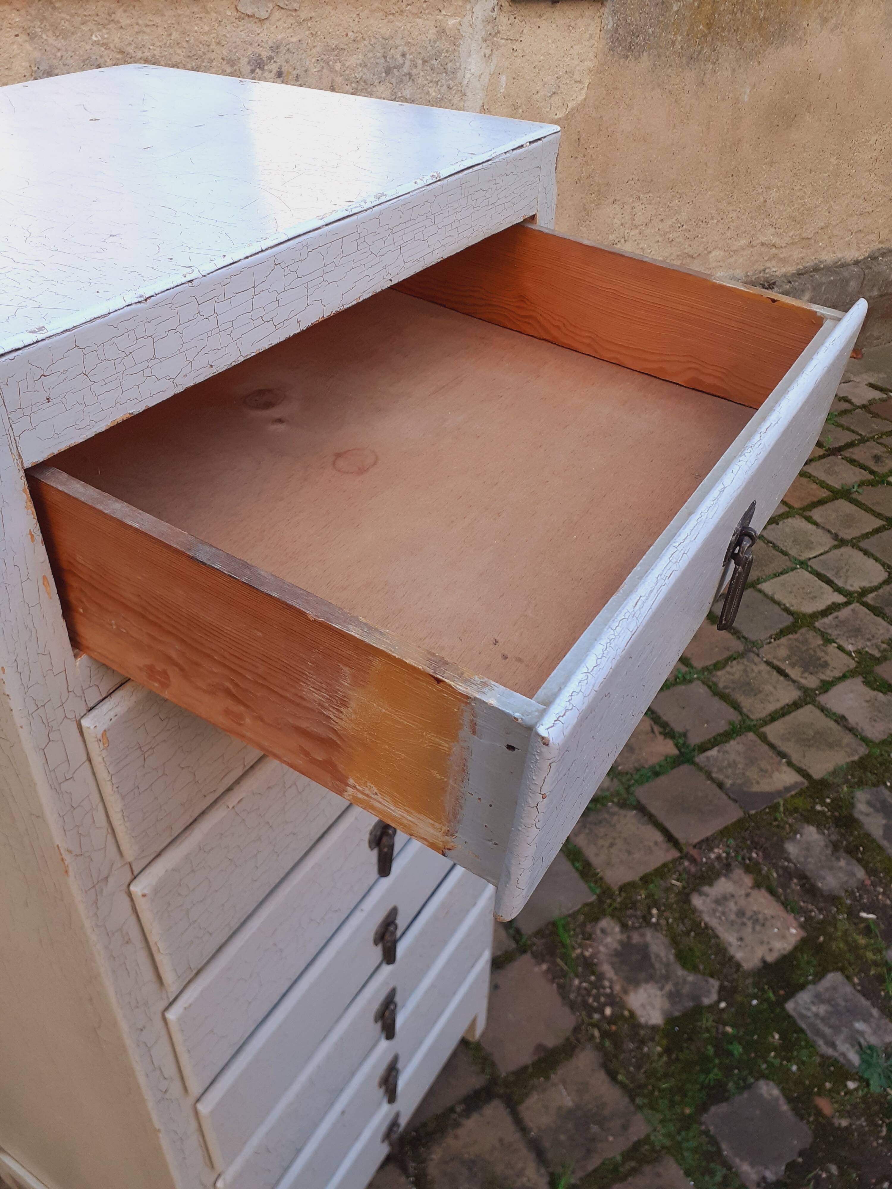 8-drawer storage unit, 1930s
