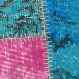 7x10 distressed multicolor vintage rug 303x213cm