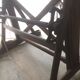 Wooden architect's table and metal movable arm 1950