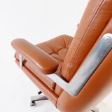 Ring Mekanikk leather office armchair 60's