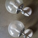 Pair of wall lamps Targetti Sankey 1960