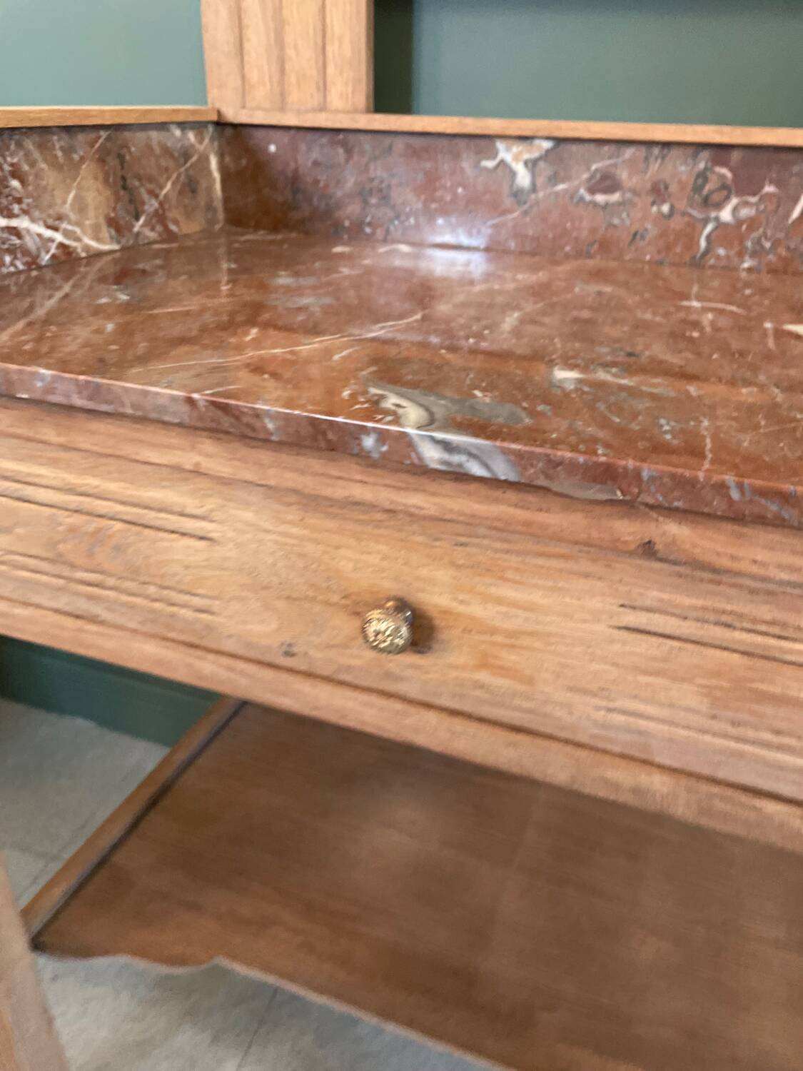 Sandblasted art deco dressing table