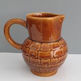 Old Sarreguemines ceramic pitcher
