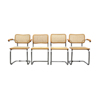 Set of four cesca chairs by Marcel Breuer