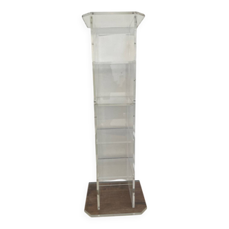 David Lange plexiglass CD storage column / tower