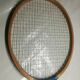 Vintage blue flash wood badminton racket