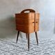 Mid Century sewing box, sewing table, side table, Danish Design, Vintage 60's