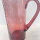 Vintage amethyst pink blown glass jug – bubble design from the 60s/70s