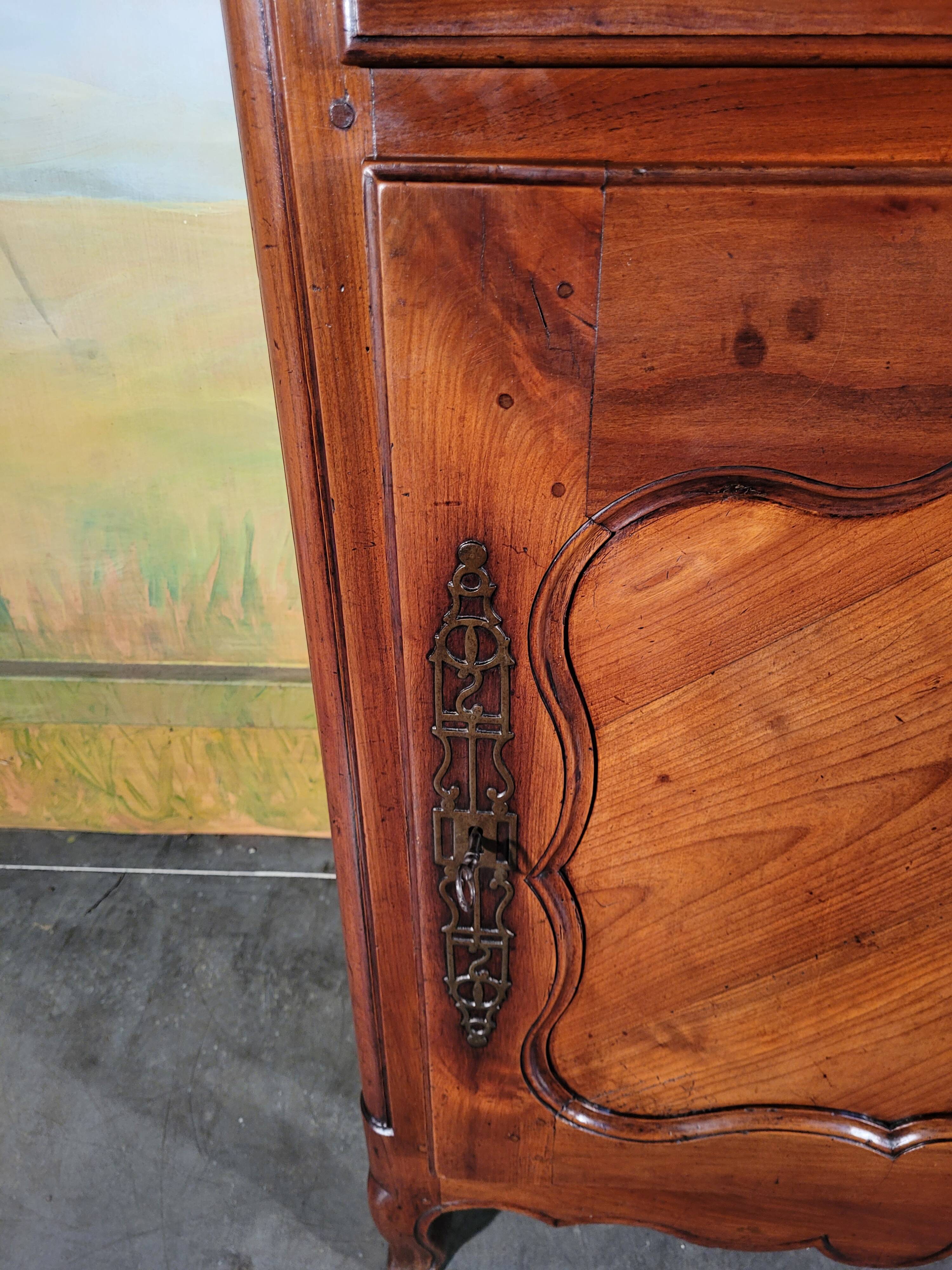 Large Louis XV style jam maker in cherry wood