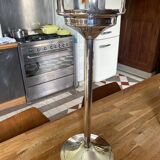 Vintage champagne bucket holder in silver metal