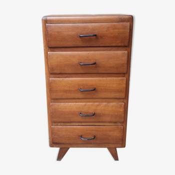 Chest of drawers with compass feet drawers
