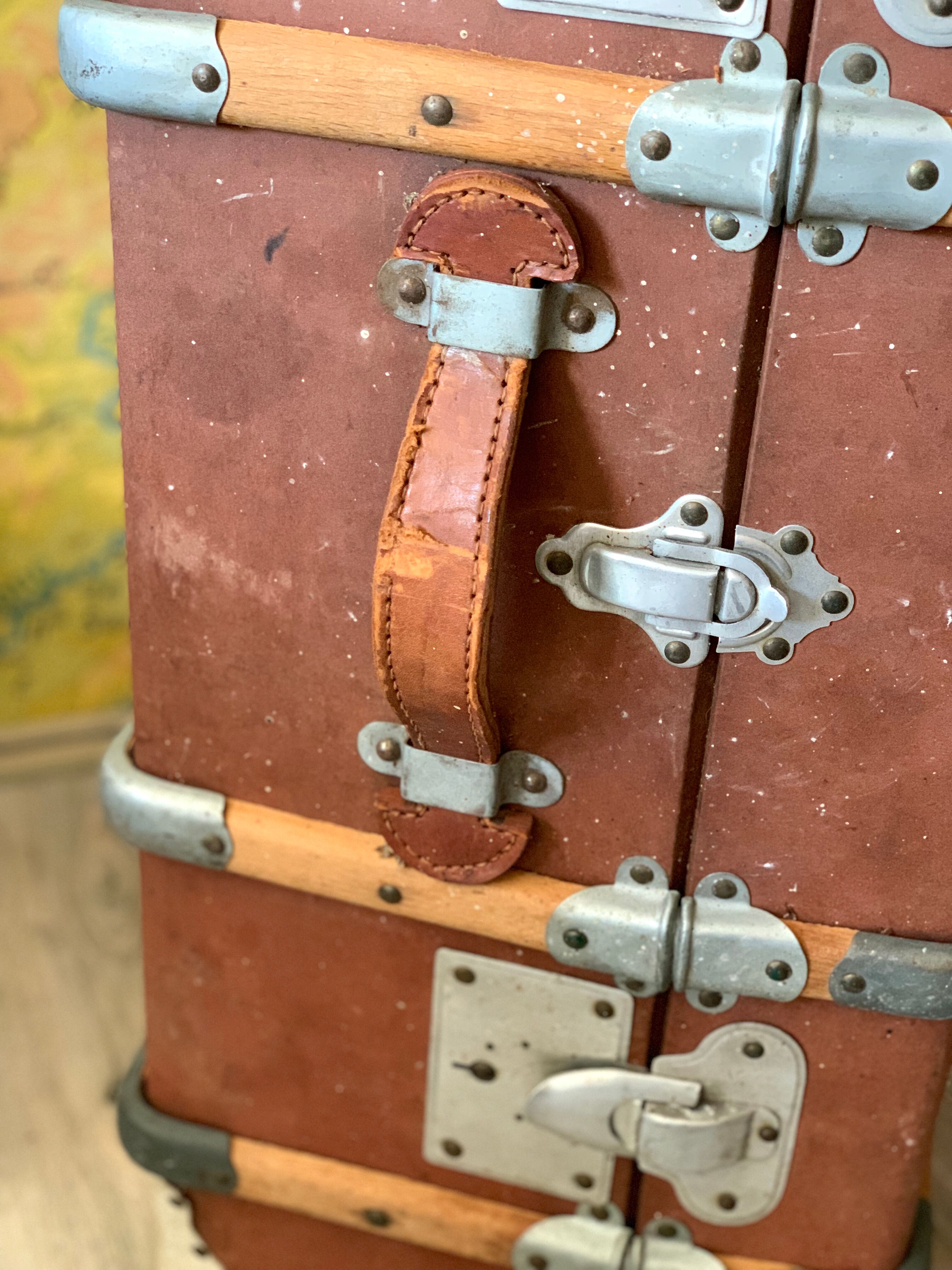 Big vintage travel trunk